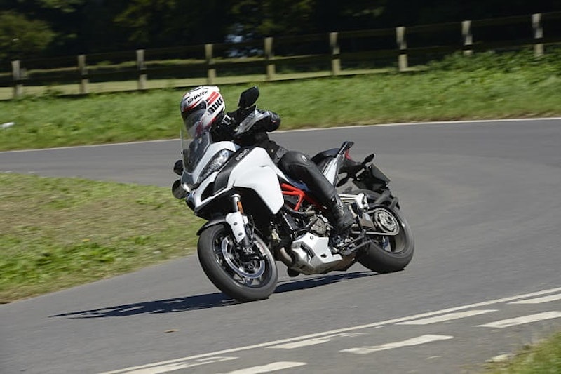 Removing the panniers for the 'track test' was sensible