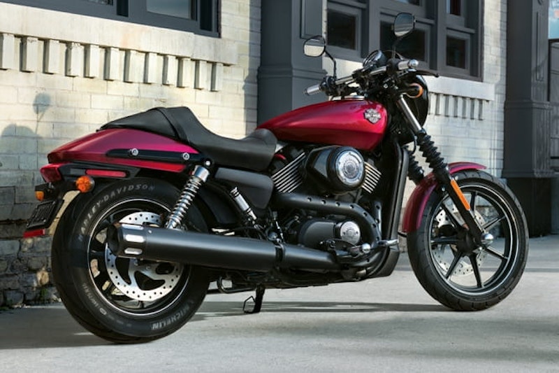Fire red; just one of the four available colours on the Street 750