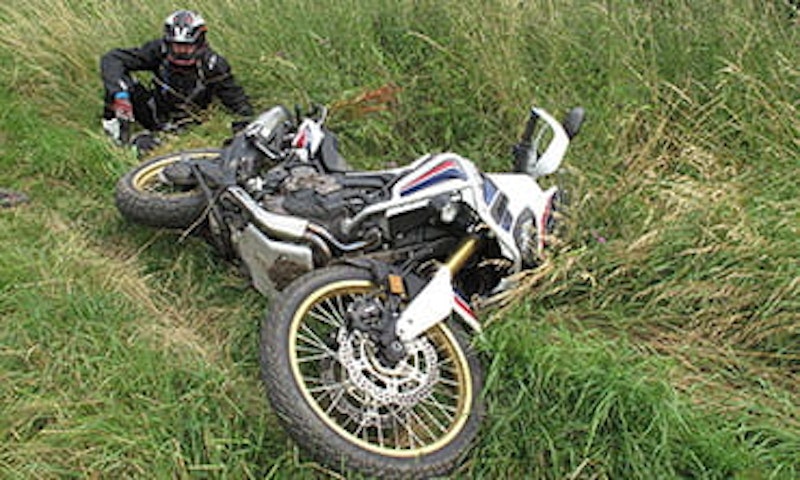 Crashed Africa Twin