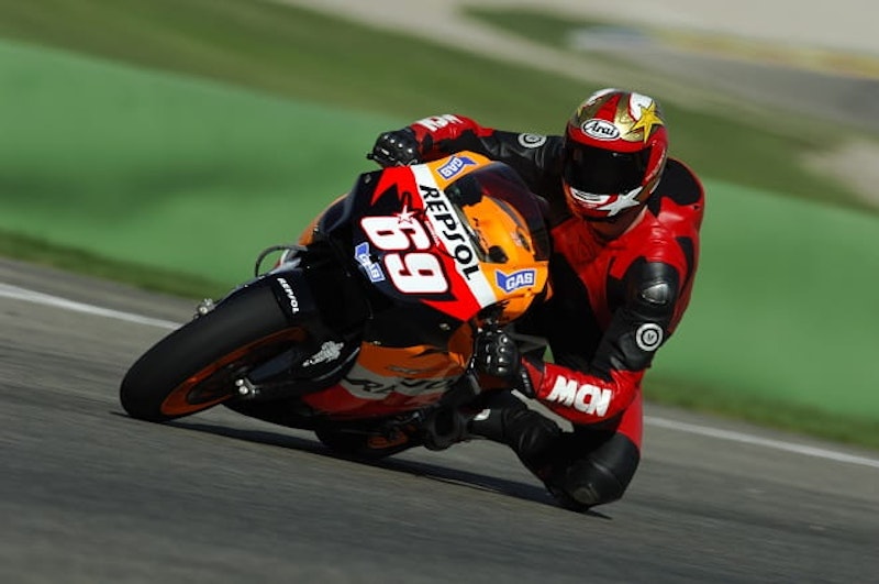 Potter riding Hayden's RC213V at Valencia back in 2006.