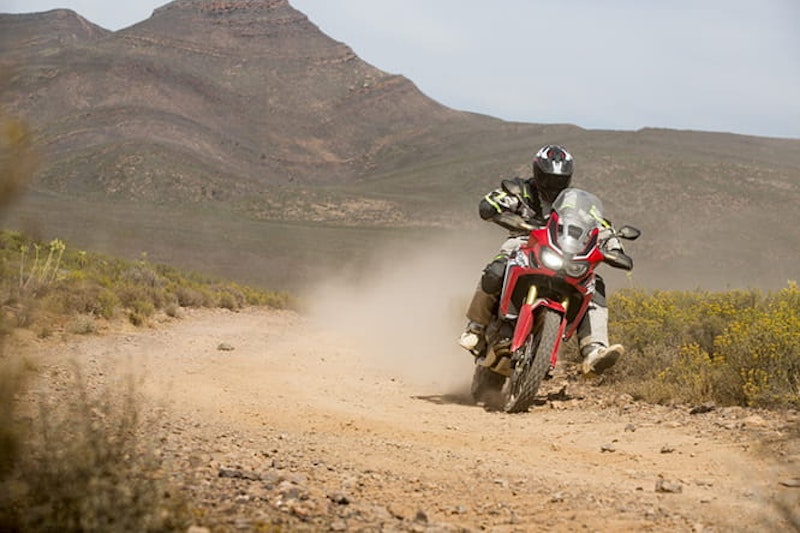 Chassis is predictable and the suspension good off-road. This is the manual bike.