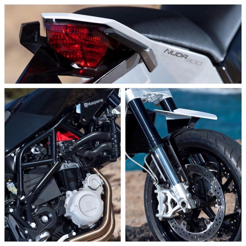 Liquid cooled 898cc twin and Brembo's