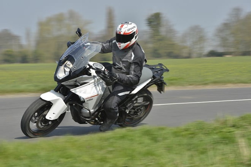 For its size and weight the KTM is exceptional around the bends