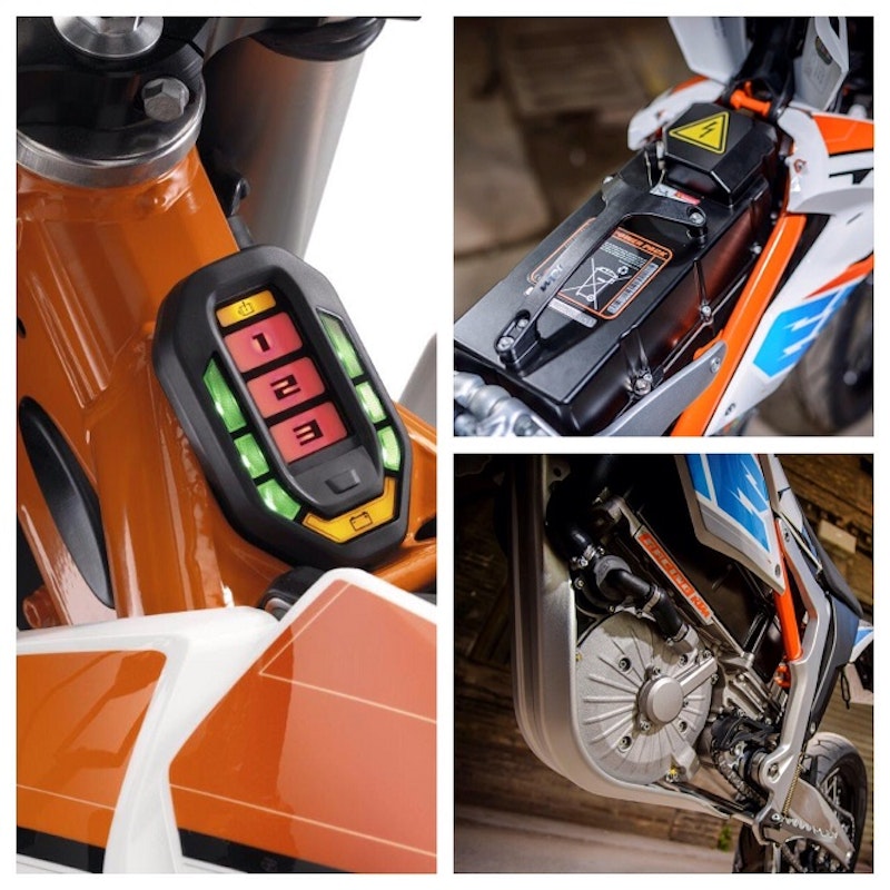 Engine mode and remaining battery display
