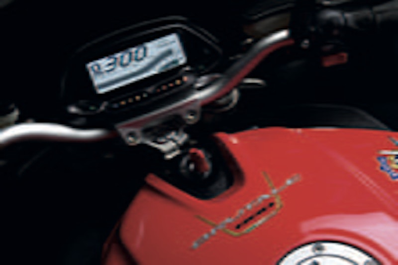 The smart LCD instrument panel misses one vital element - a fuel gauge