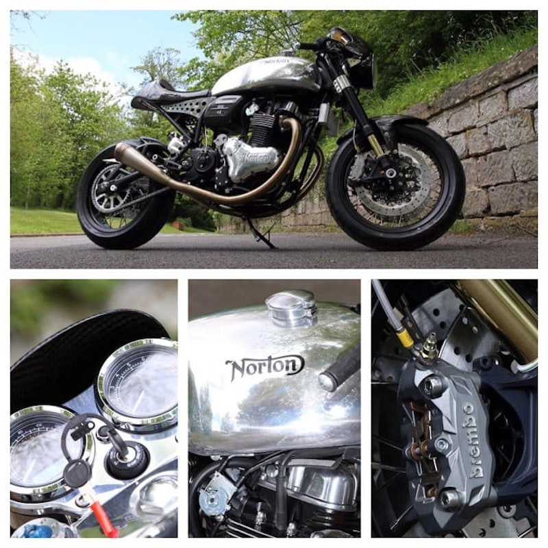 From top: The Dominator in all its glory, quality dials, that handmade petrol tank, powerful Brembo four-piston calipers.