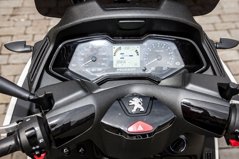 Peugeot symbol doubles up as a handbrake