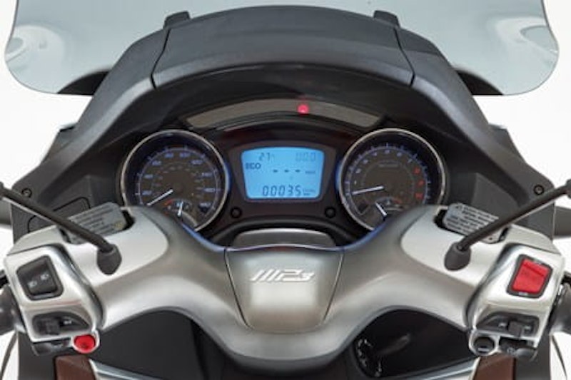 Piaggio's neat and contemporary display