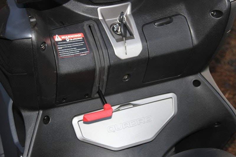 Old-fashioned but required parking brake