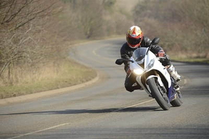 Triumph's Daytona 675 in its natural surroundings. Few bikes make you want to nip out for a ride more than this one.