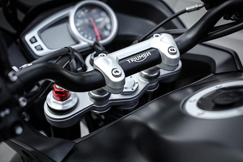 Raised bars offer an upright seating position while the updated instrument panel provides all the usual information and options