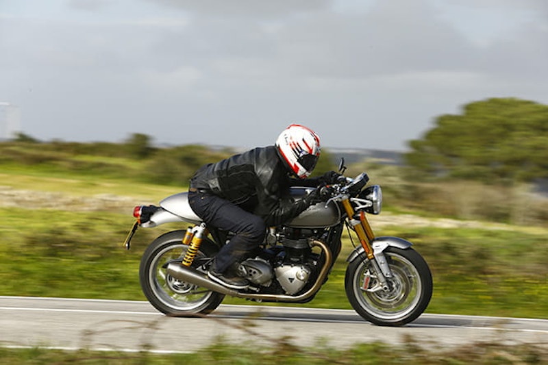 Weight is on the wrists but not if you ride it like a cafe racer of old