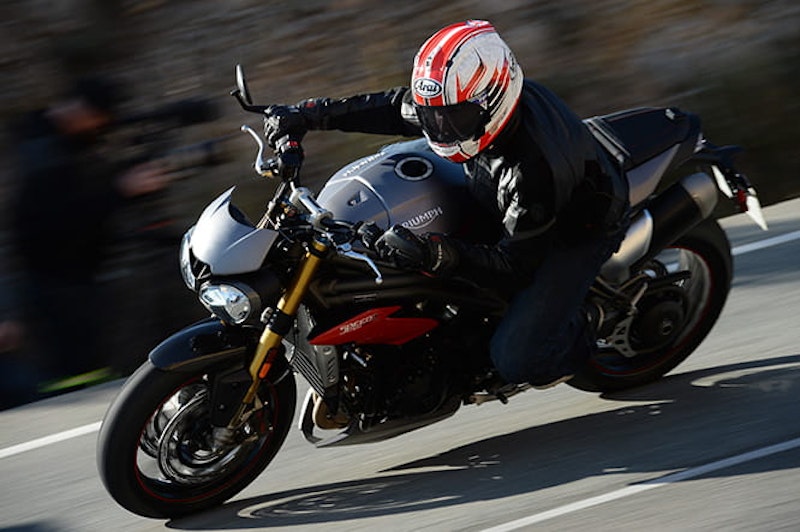 Pirelli Diablo Supercorsa SP's are a fine boot on the Speed Triple