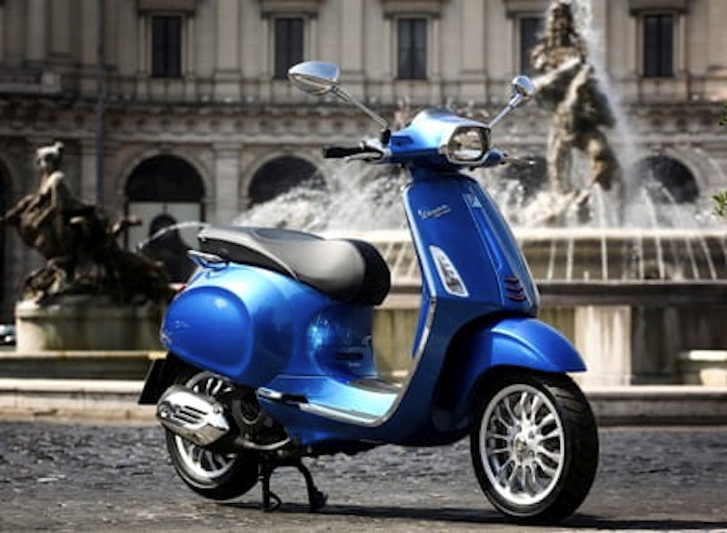 Vespa prepares for its very public shower