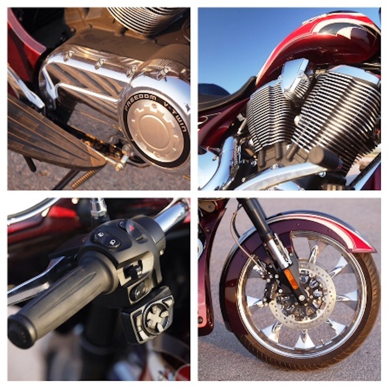Victory Magnum is not short of chrome but what else did you expect