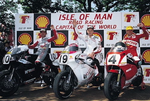 1992 Isle of Man Senior TT podium