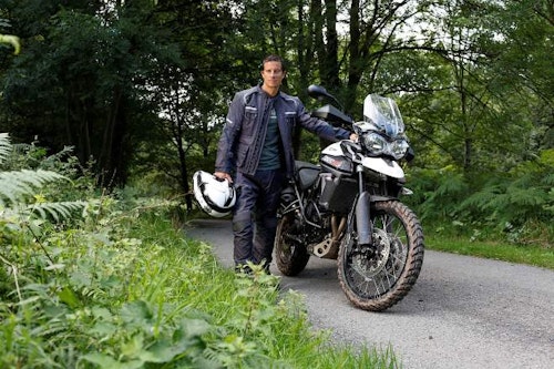 Bear Grylls with 2015 Triumph Tiger 800