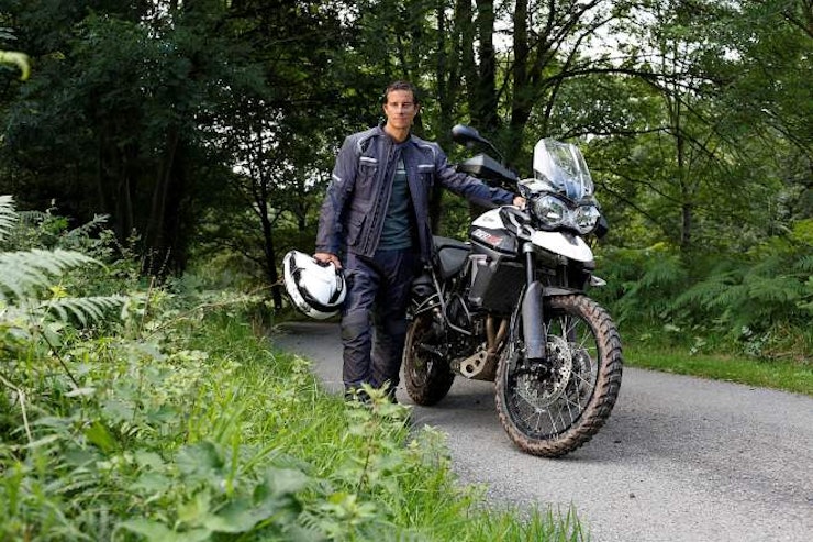 Bear Grylls with 2015 Triumph Tiger 800