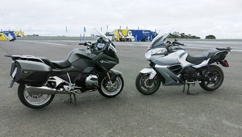 BMW's 2014 RT meets Triumph's Trophy 1200