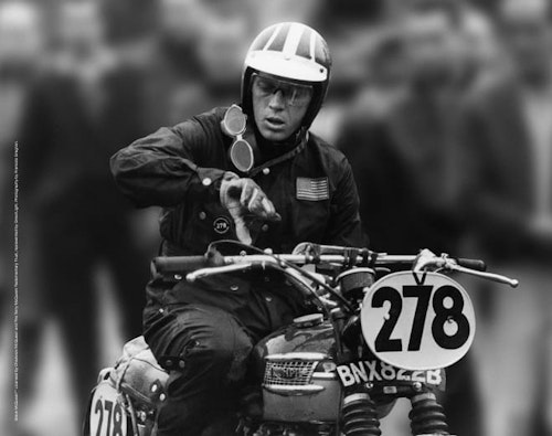 Hollywood's most famous biker, Steve McQueen