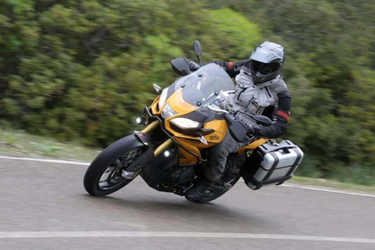 1200cc V-Twin now incorporates Aprilia's first semi-automatic suspension
