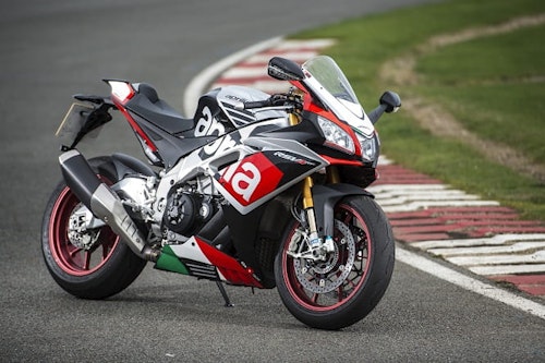 At home on the track, the RSV4-RF lives for apexes