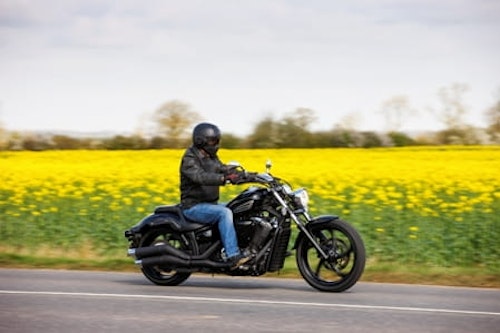 Yamaha's 2014 cruiser, doing what it does best; cruising.