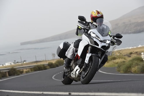 Multi is happy to tour, or ride like a sports bike.