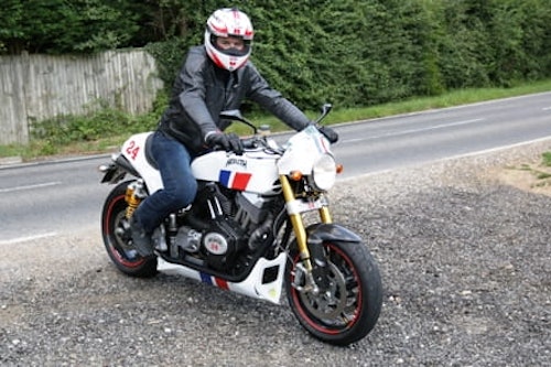 Test rider attempts to tame the 24