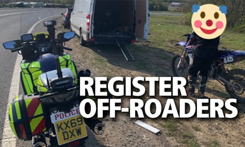 Register off-road motorcycles to beat the thieves-thumb