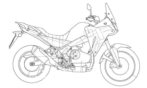 Honda Transalp 750 shows its face-thumb