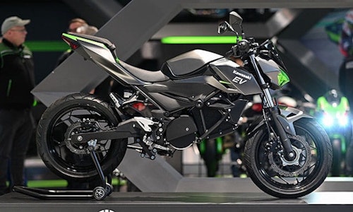 Kawasaki EV electric prototype gets Intermot debut-thumb