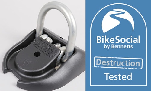 Abus WBA 100 ground anchor review | Motorcycle security destruction tested-thumb
