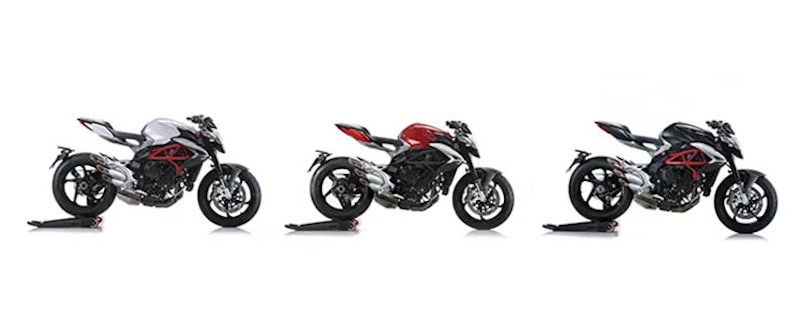 Super high-spec Brutale 800 comes in three colour options