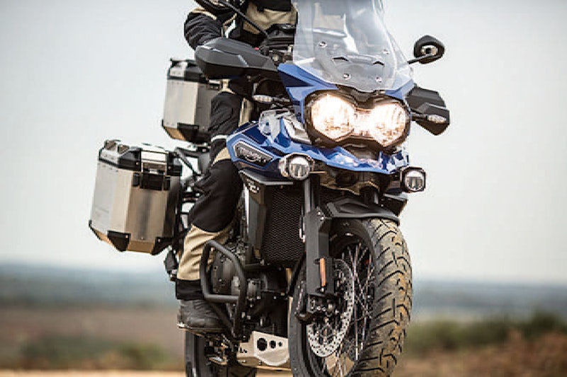The XCA is fitted with lean angle ABS and a traction control system