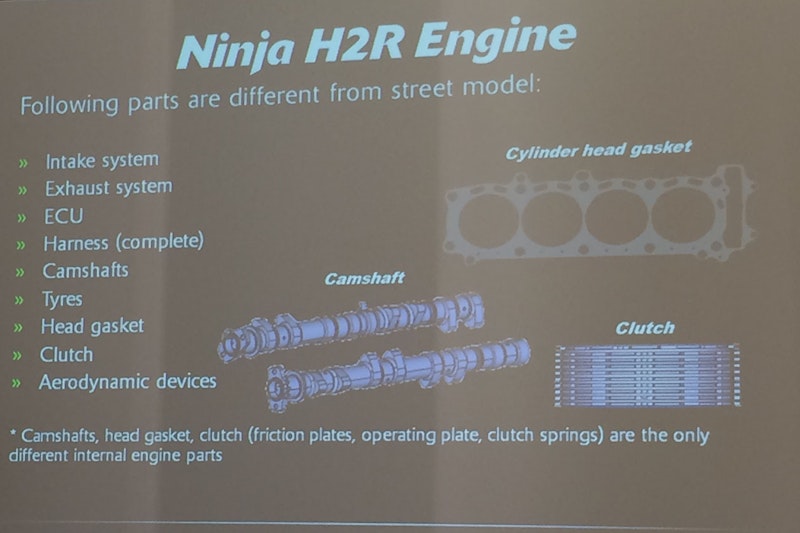 Differences between Kawasaki H2 and H2R