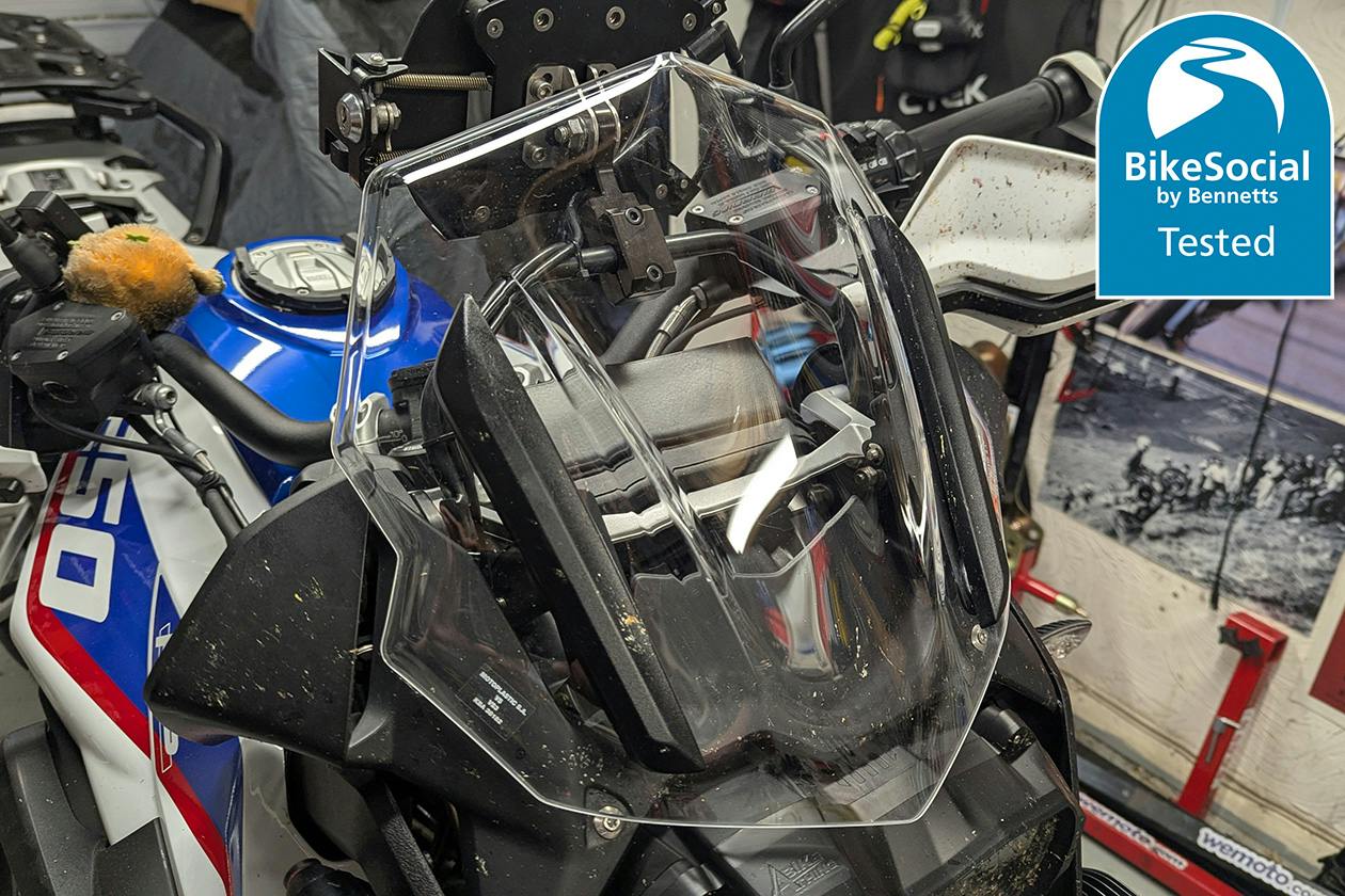 Puig R1250GS Racing screen review | Short motorcycle screen for