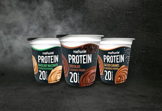 3 varianten Melkunie PROTEIN pudding.