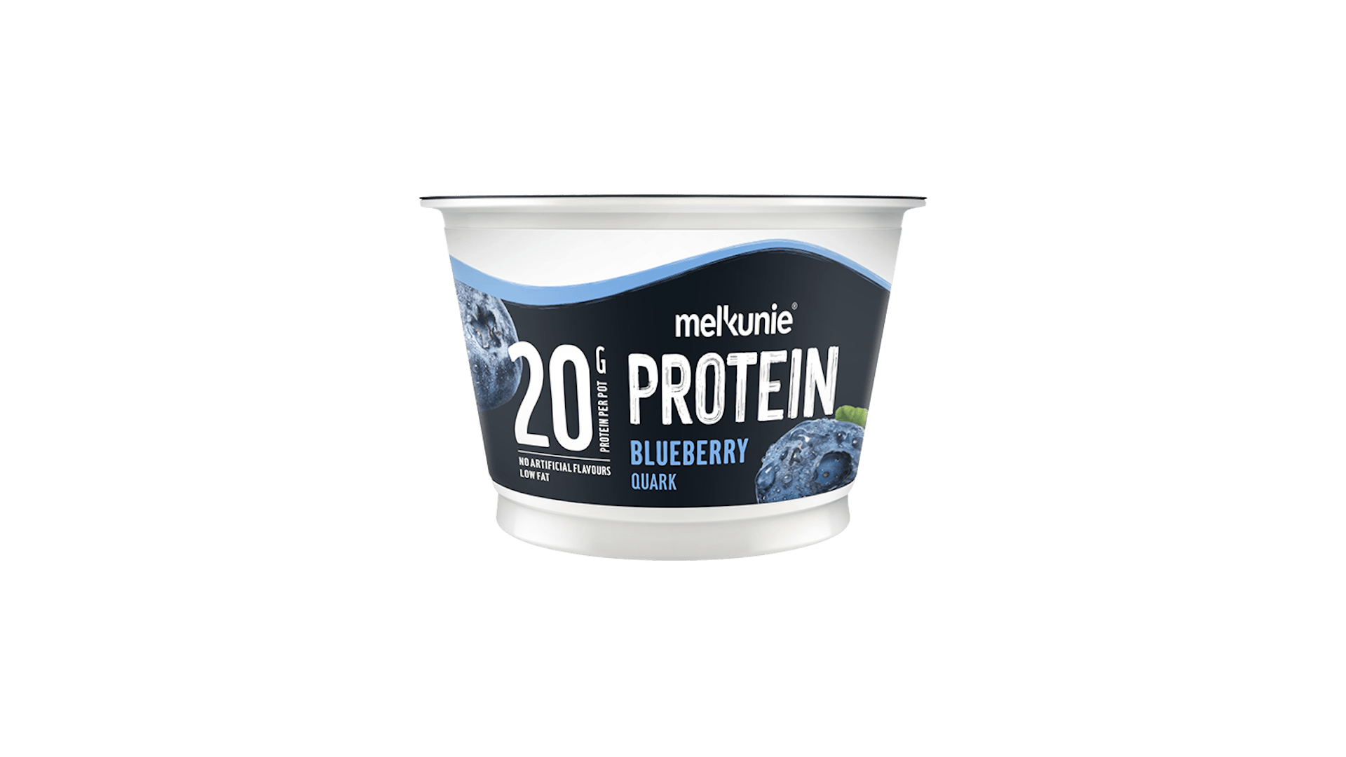 Melkunie PROTEIN bosbessen kwark verpakking