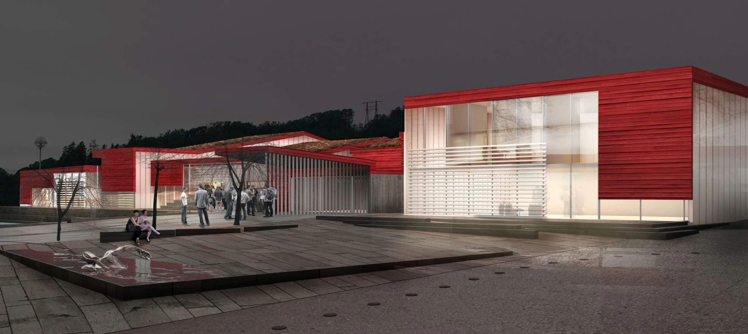 Multi purpose building in Rong