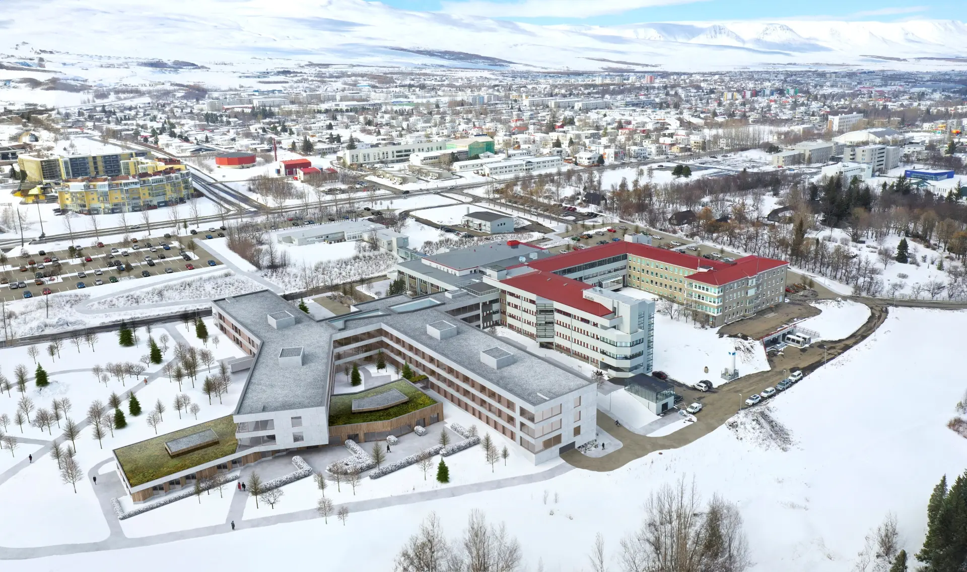 Legudeildarbygging og Geðdeild