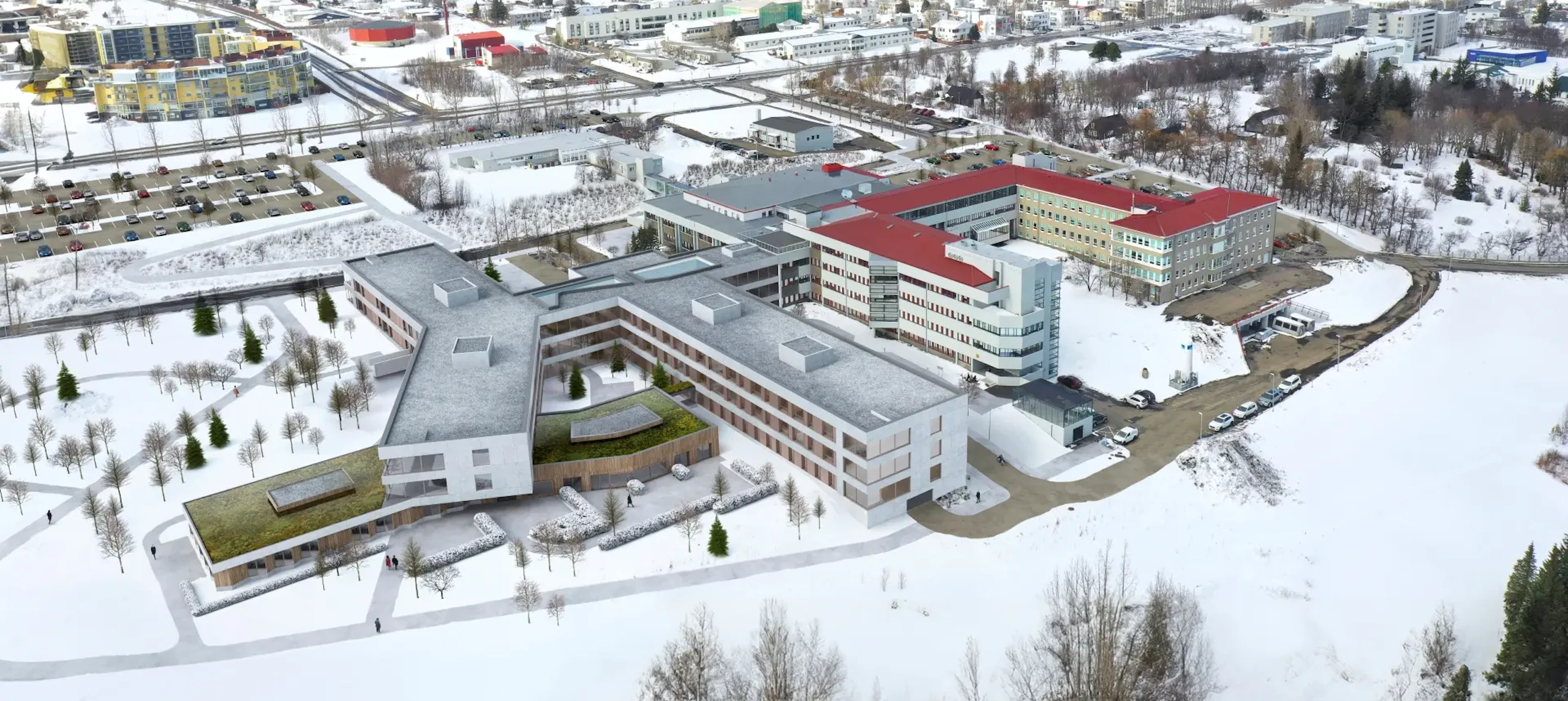 Legudeildarbygging og Geðdeild