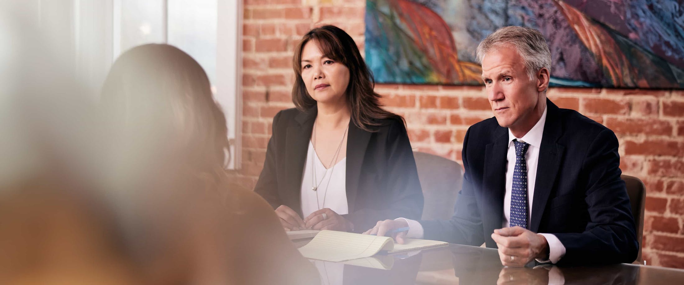 attorneys during consultation