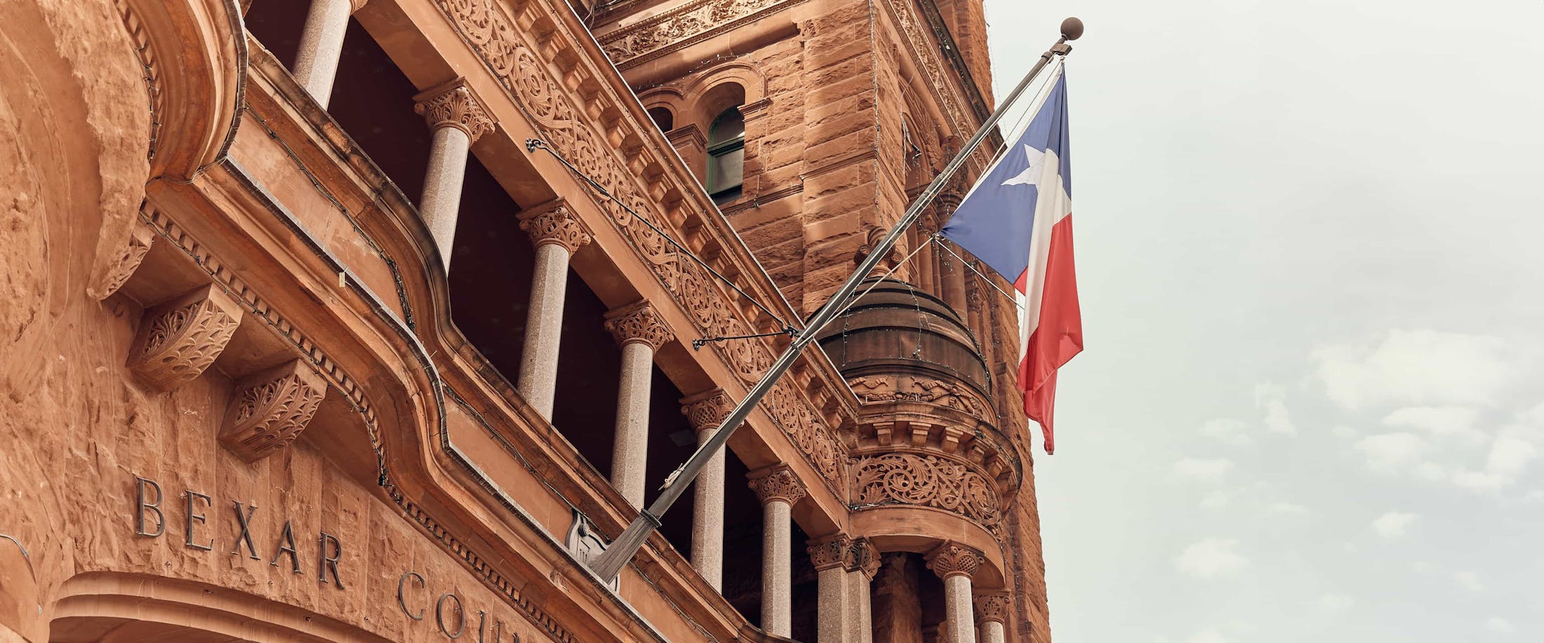 View of Texas flag