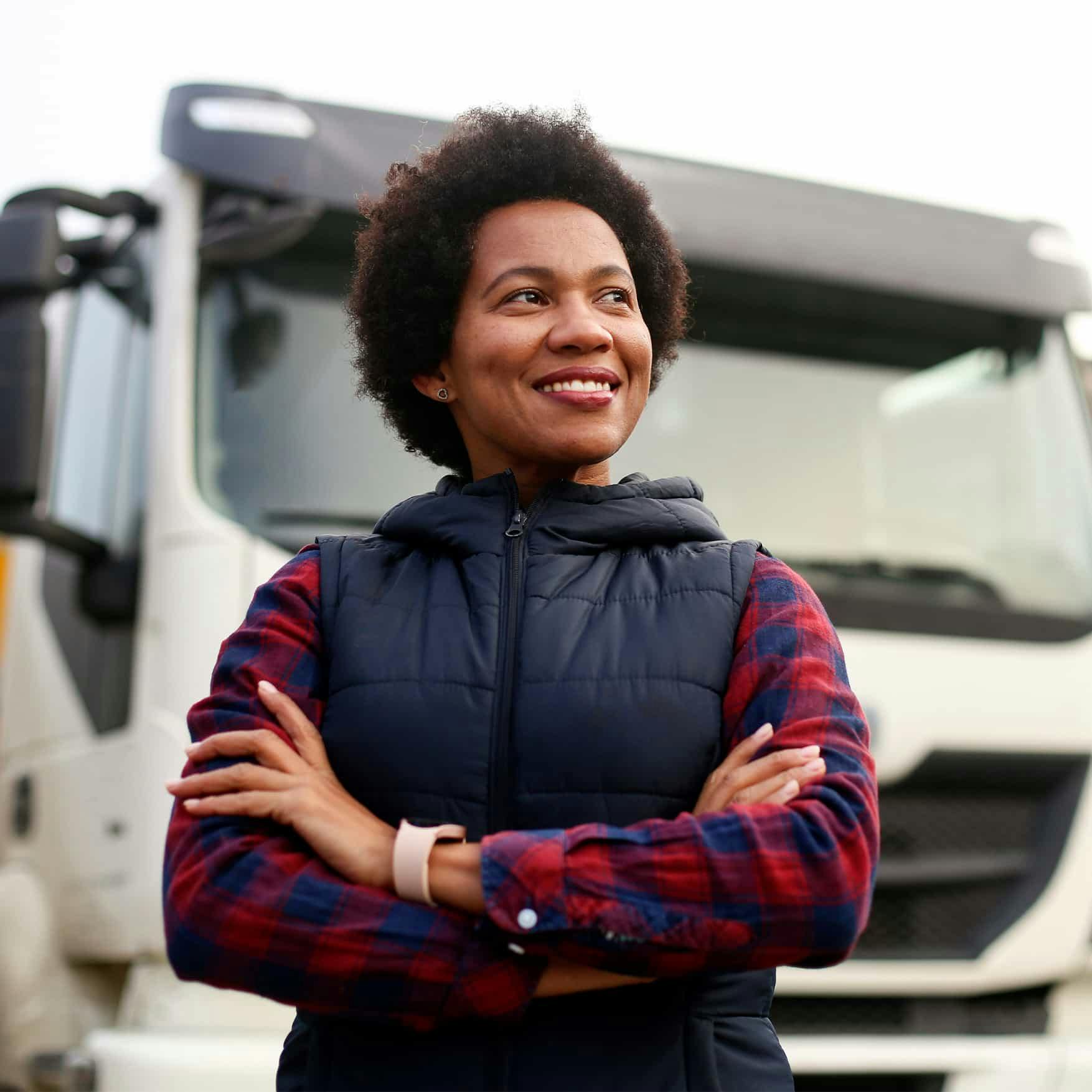 Woman smiling