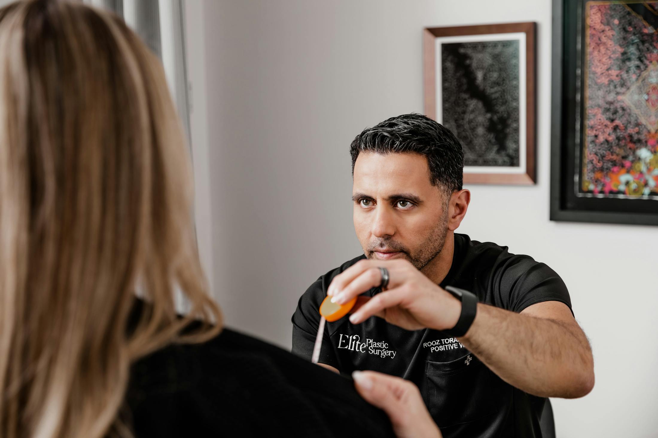 doctor examining a patient