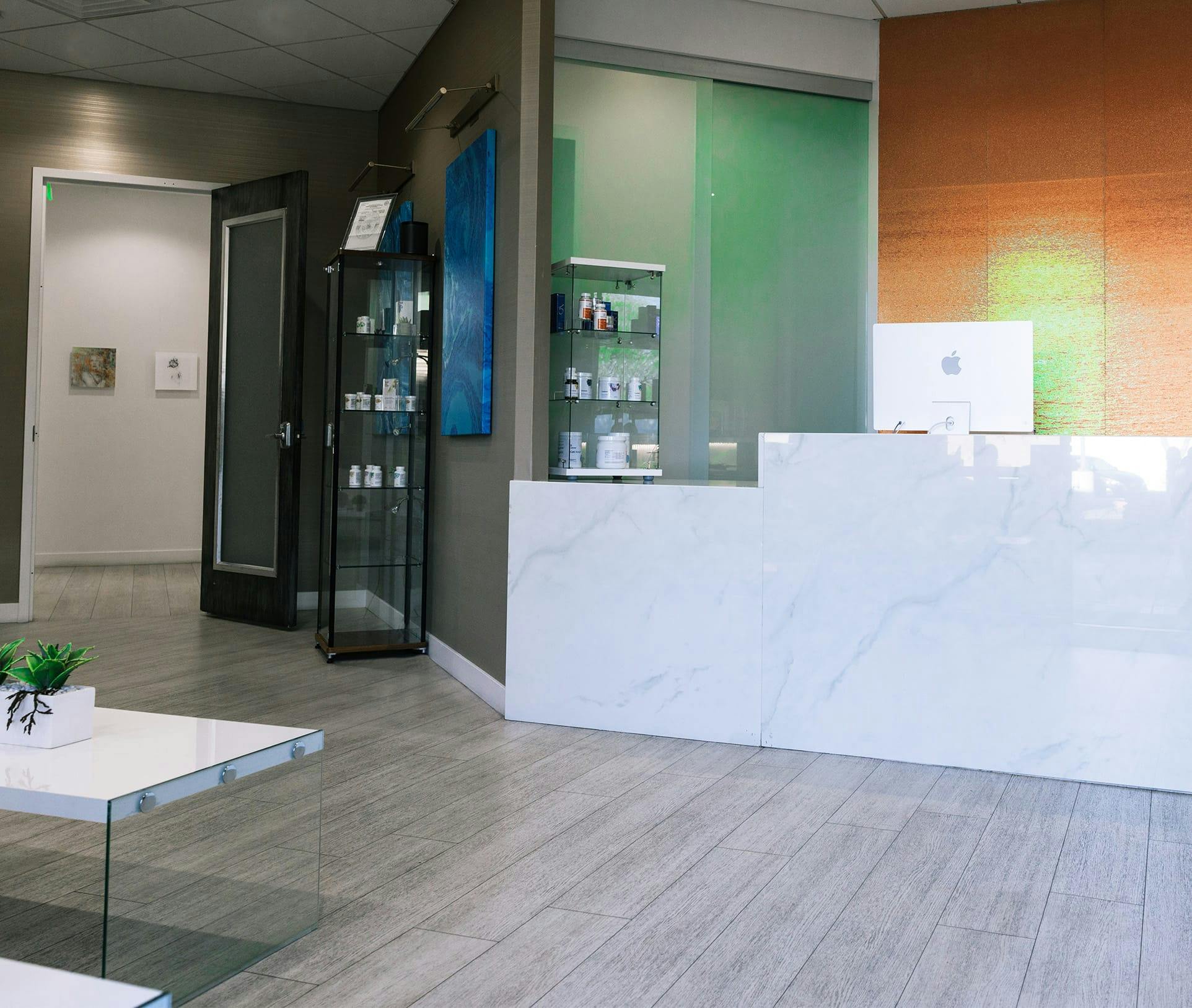 reception desk