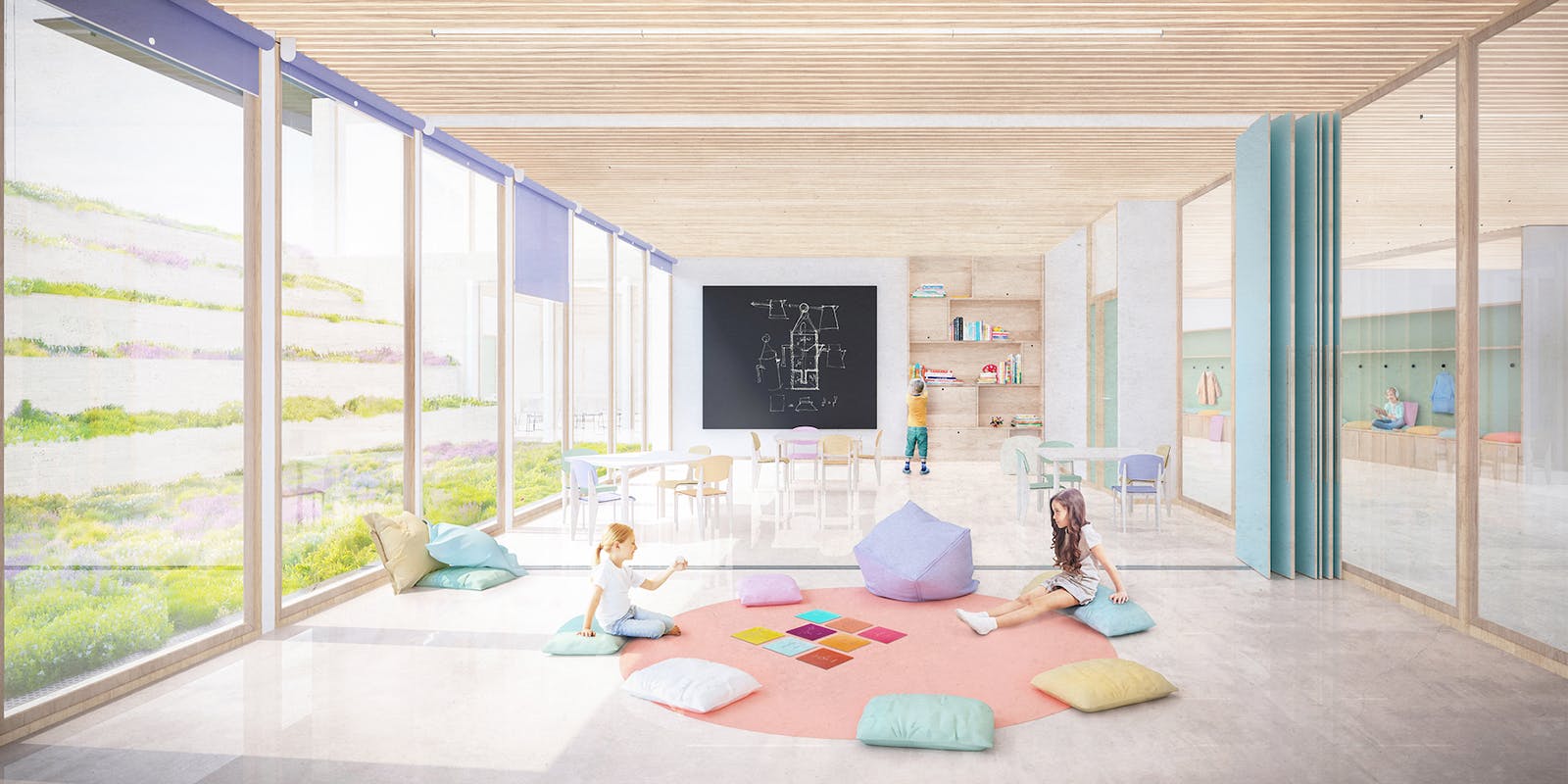 Scuole Carracci - Vista interna Aula