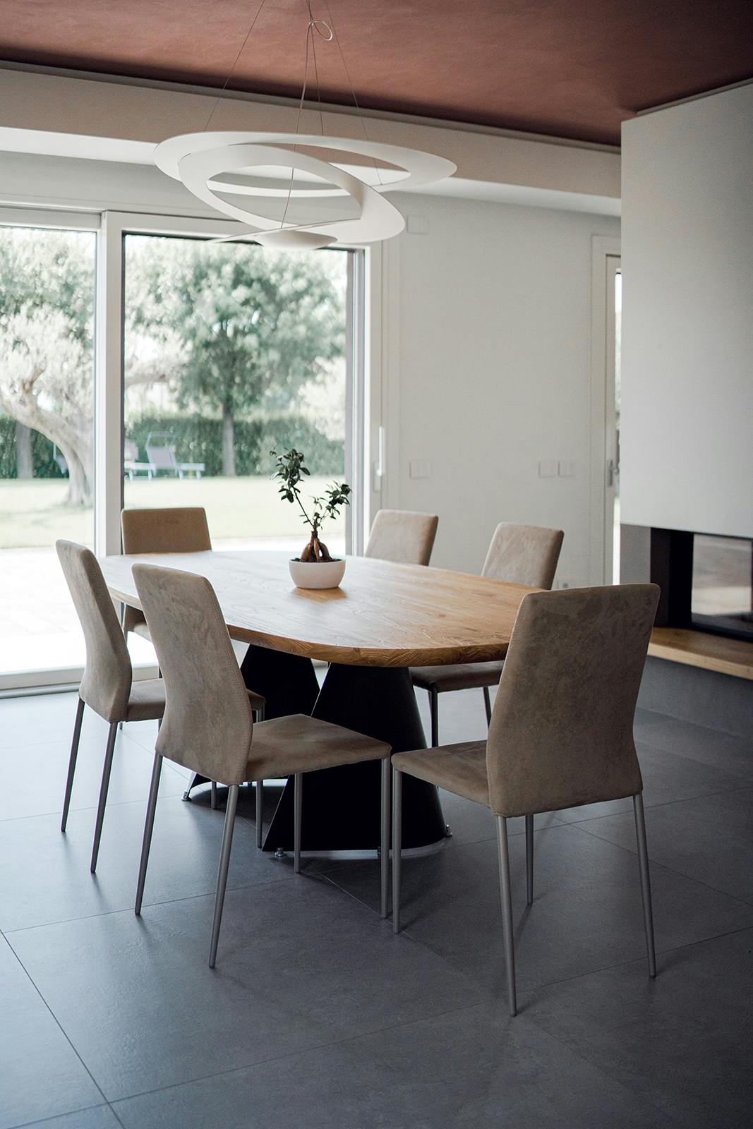 Villa Alexia - Vista interna sala da pranzo