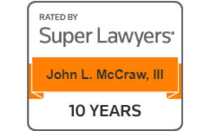 Super Lawyers 10 Years logo